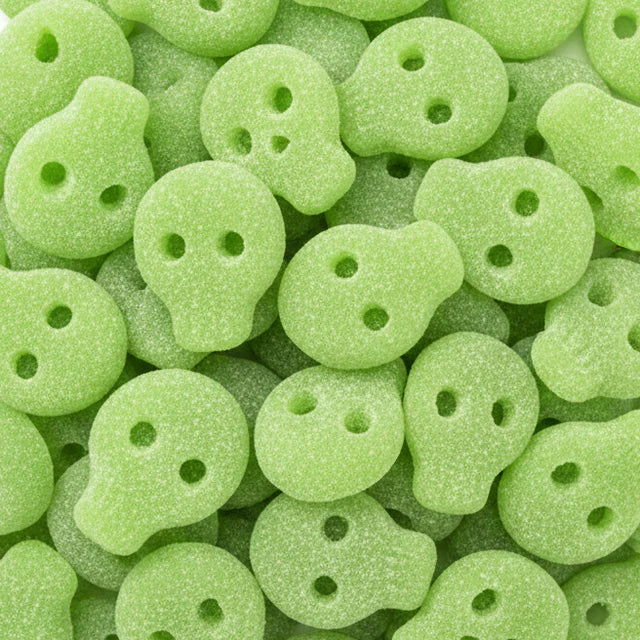 Crânes suédois Citron Vert - Bonbons Suédois (100g)