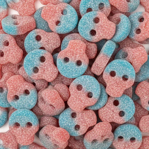 Crânes suédois Veggie Bubble Gum - Bonbons Suédois (100g)